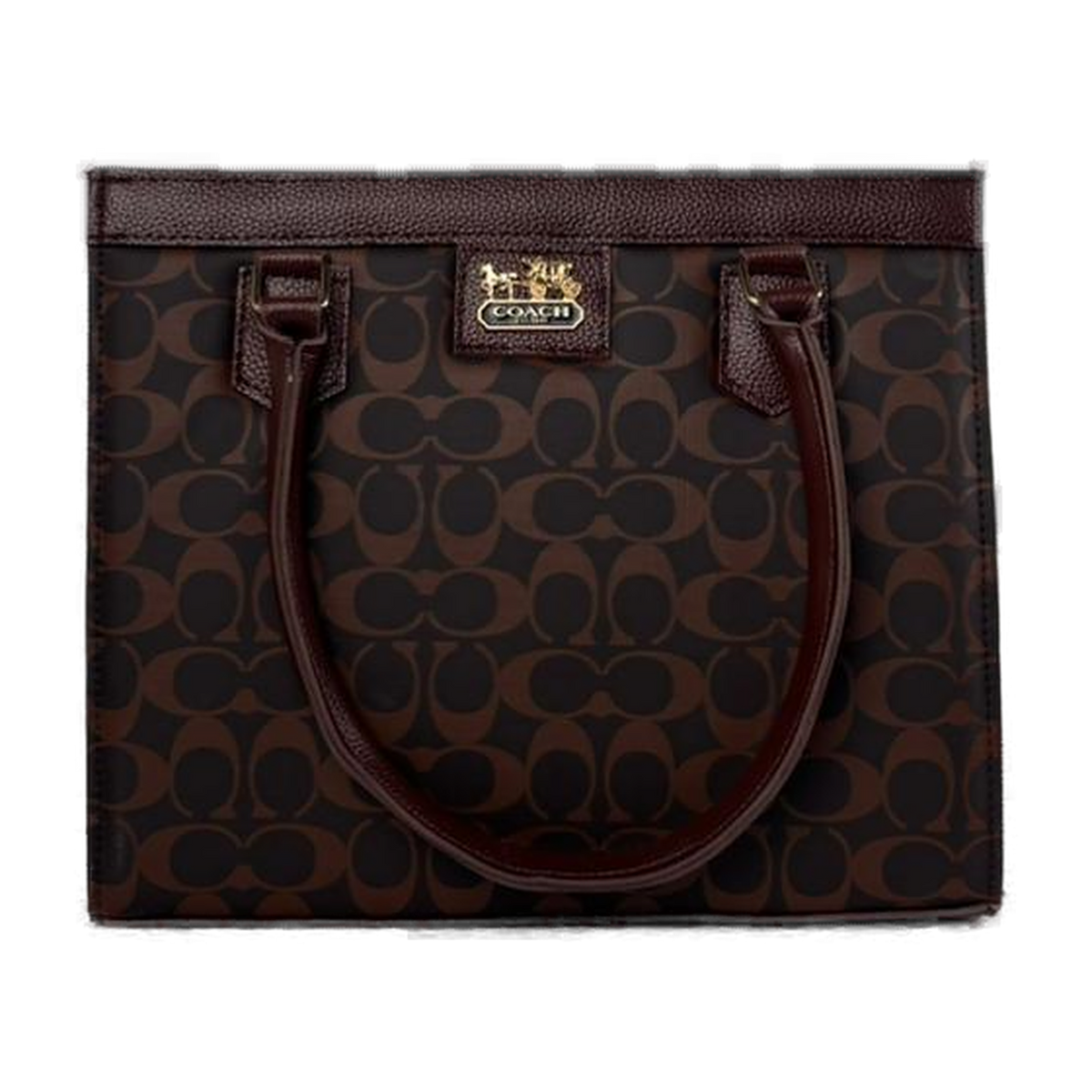 Chocolate Monogram Tote